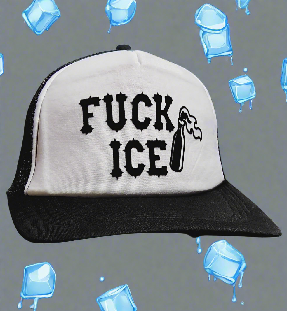 Fuck ICE Trucker Hat (Fuck I.C.E. Hat Fuck Trump Fuck MAGA)