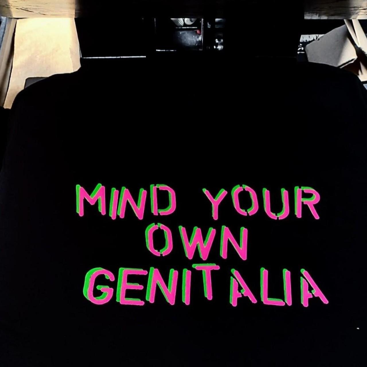 Mind Your Own Genitalia T-shirt Trans Rights T-shirt 3XL ( XXXL )