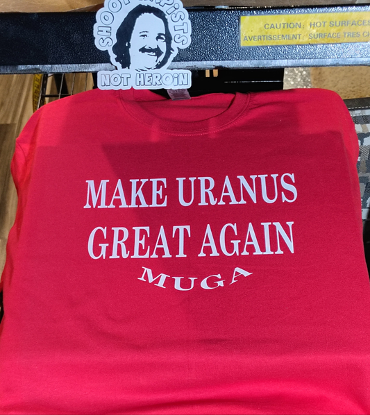 Make Uranus Great Again Red T-shirt
