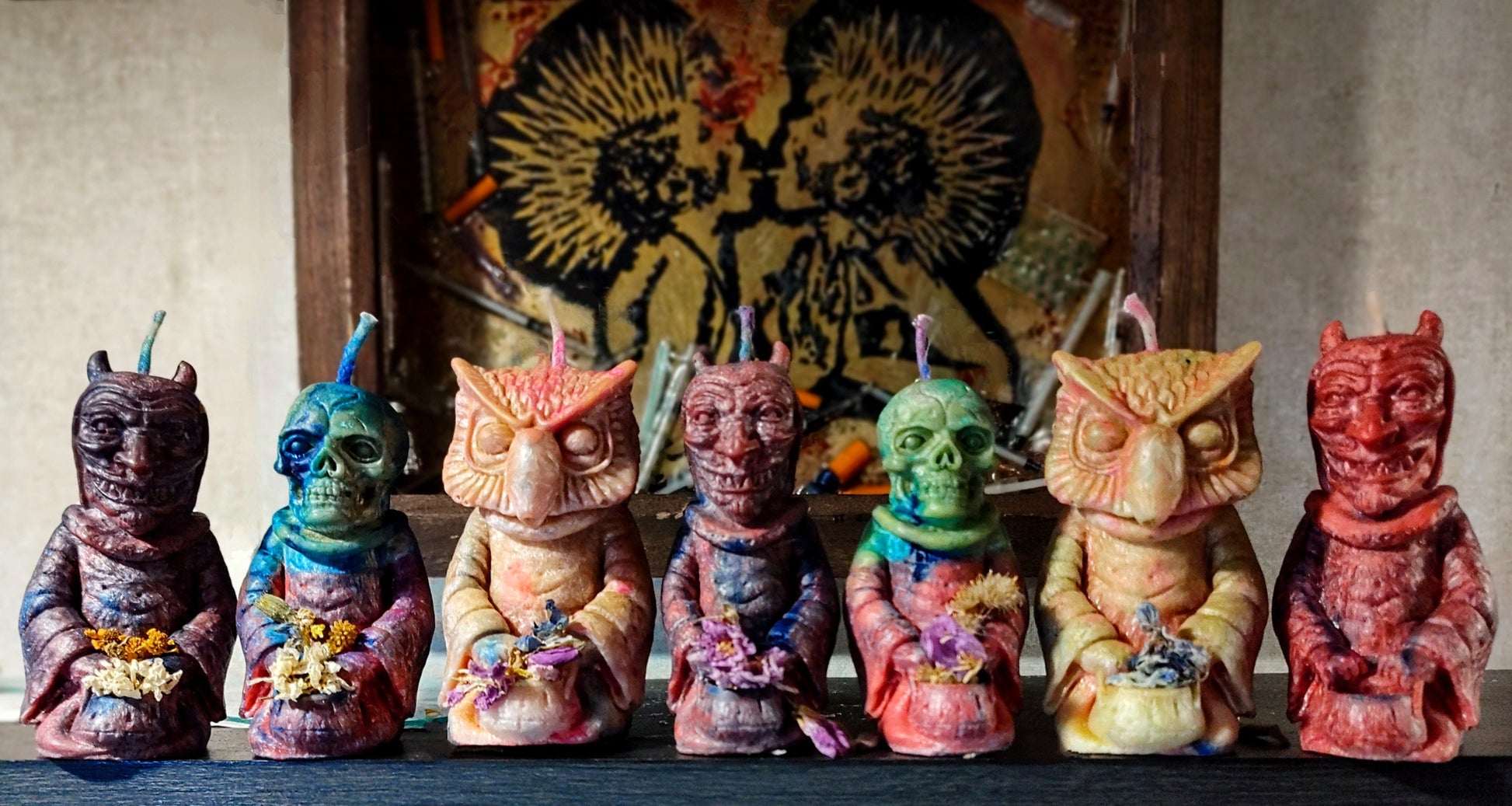 Lil Creepy Creeps Candles (Rock Rose Edition)