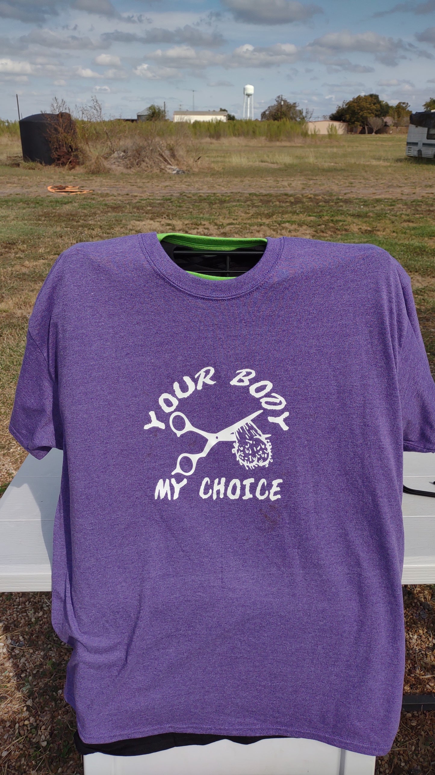 Your Body My Choice T-shirt Purple