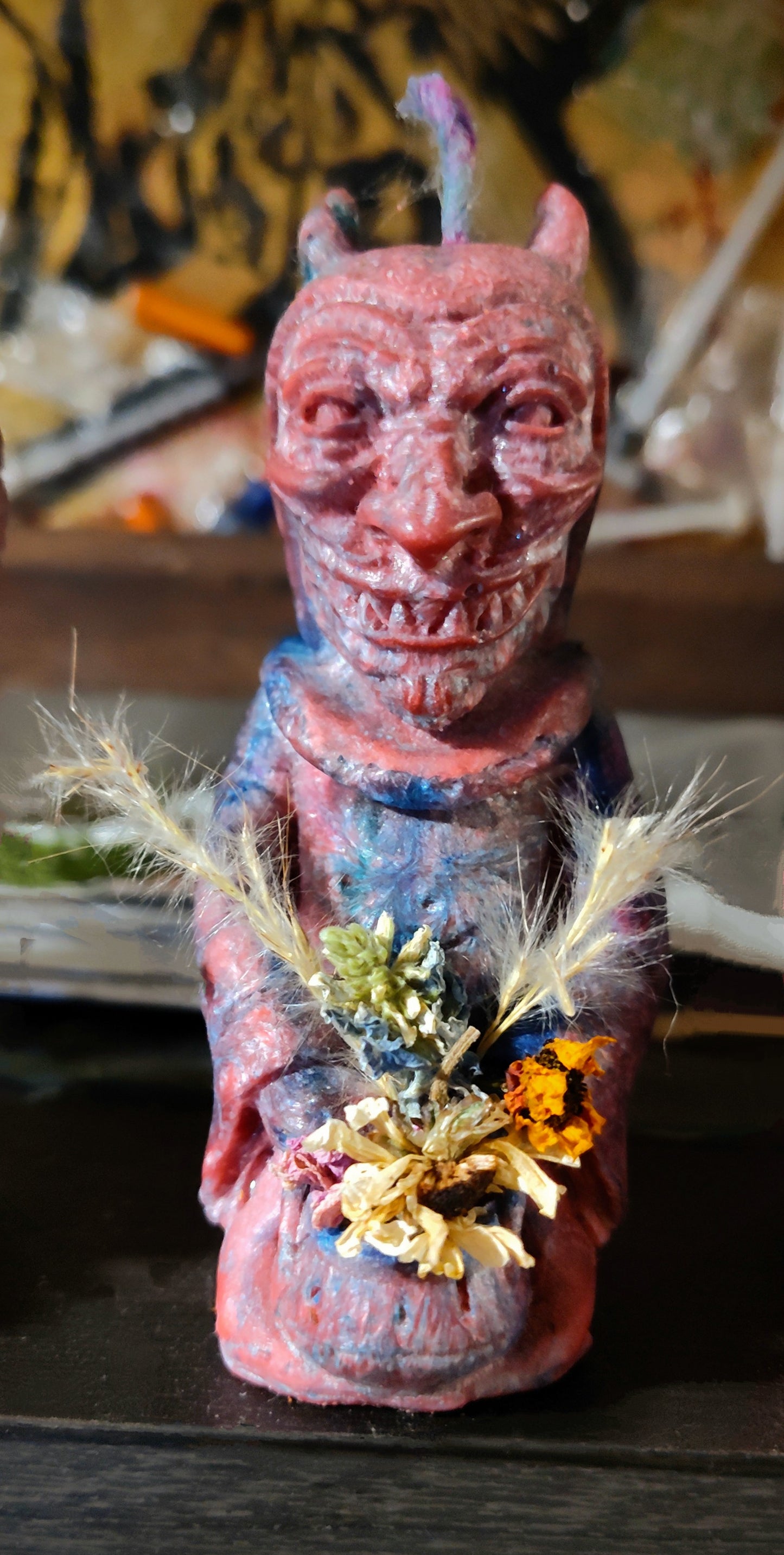 Lil Creepy Creeps Candles (Rock Rose Edition) Devil Dude+Devil Dude