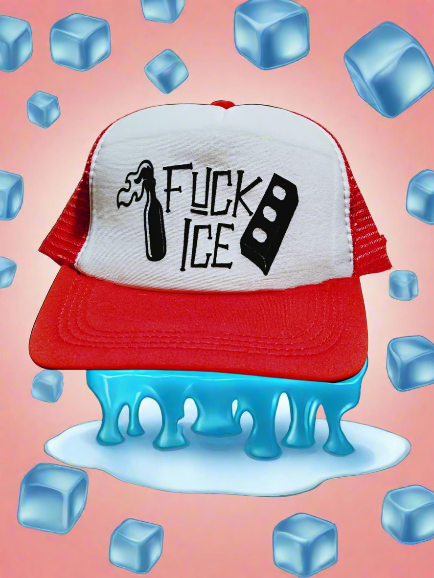 Fuck ICE Trucker Hat (Fuck I.C.E. Hat Fuck Trump Fuck MAGA)