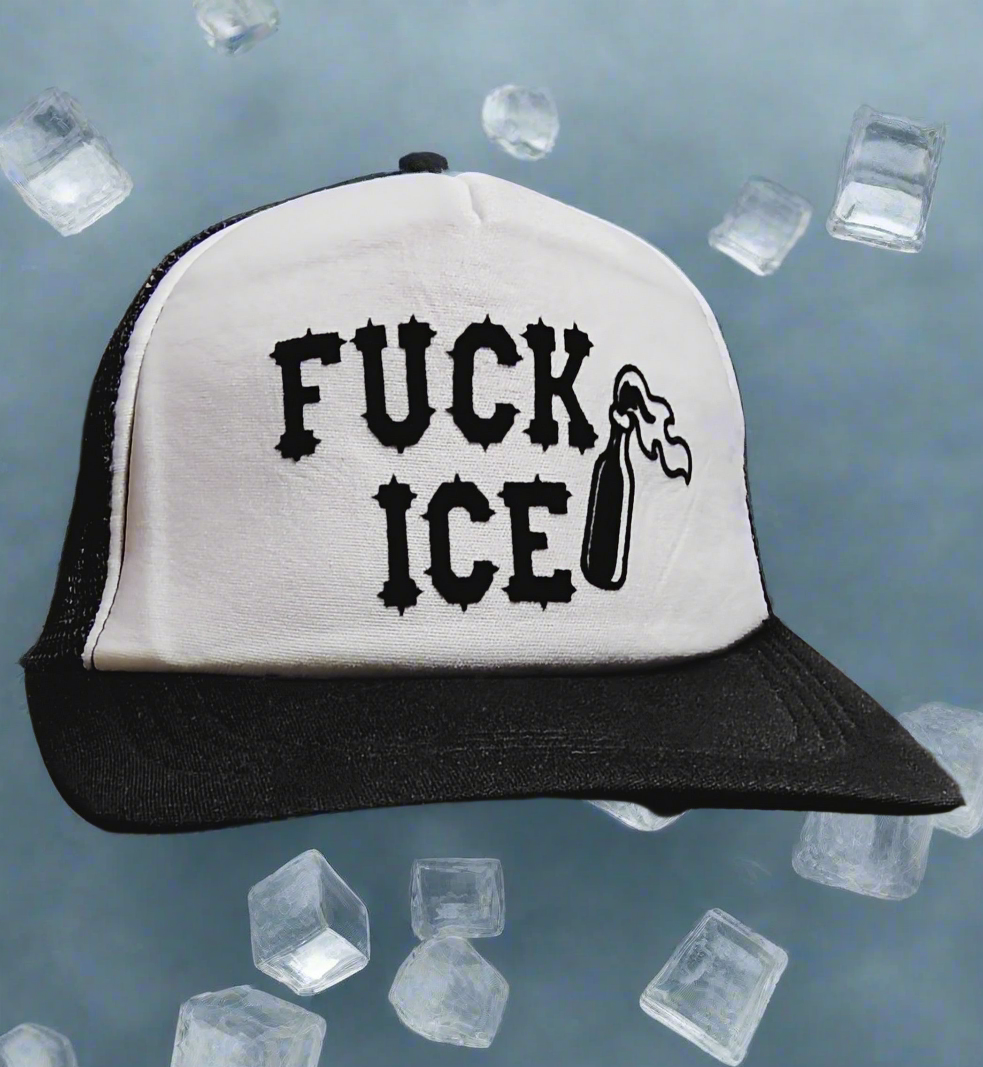 Fuck ICE Trucker Hat (Fuck I.C.E. Hat Fuck Trump Fuck MAGA)