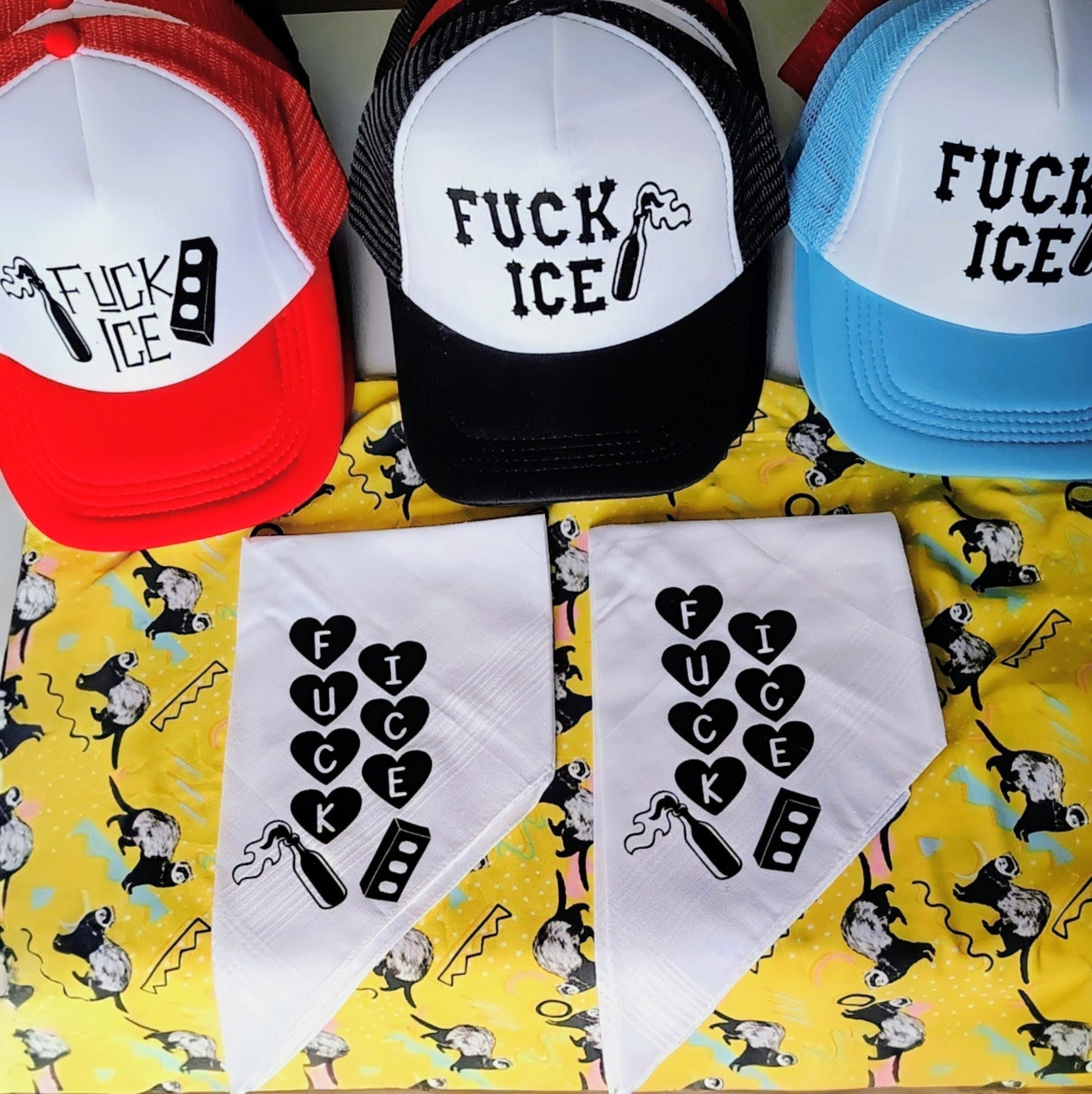 Fuck I.C.E. Hanky (Handkerchief, Hankie)