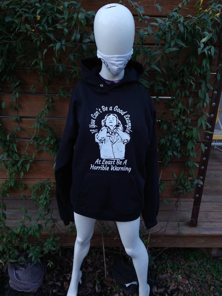 Aileen Wuornos Inspirational Quote Hooded Sweatshirt BlackHoodie WhtePrnt