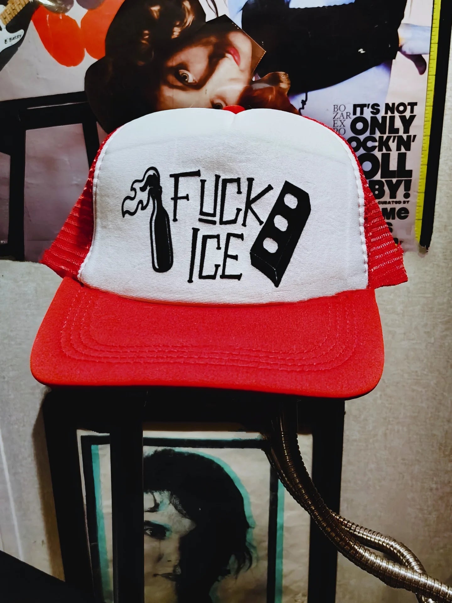 Fuck ICE Trucker Hat (Fuck I.C.E. Hat Fuck Trump Fuck MAGA)